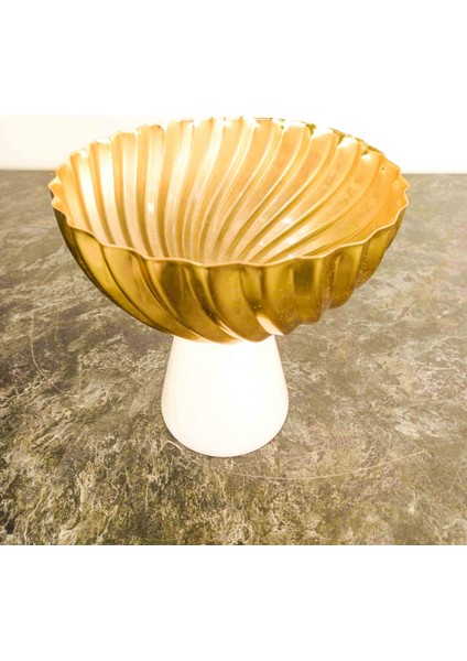 Ithal Beyaz Mermer Ayaklı Gold Dövme Demirli Saksı Saksılık Dekoratif Aksesuar fırsatları
