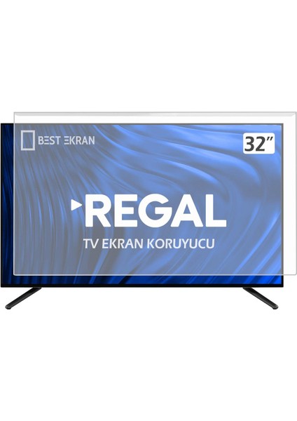 Regal LD32H4041S Tv Ekran Koruyucu - Regal 32" Inç Kırılmaz Tv Ekran Koruyucu Camı