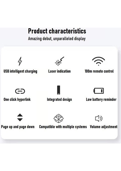 Hp SS10 Wireless Presentation Flip Pen Kalem Pilli Kablosuz Sunum Kumandası