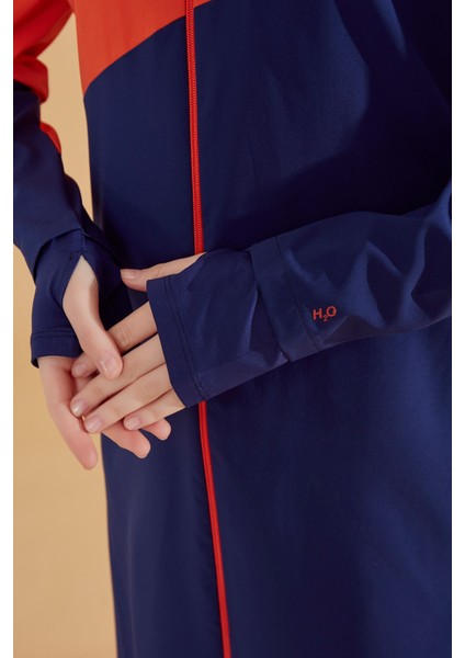 H2O Yüzücü Serisi Lacivert Tesettür Mayo M2316 fırsatları