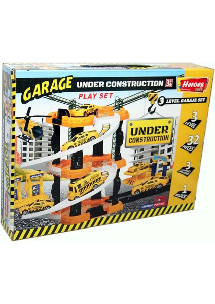 Ern Heroes Toys Inşaat Otopark Seti