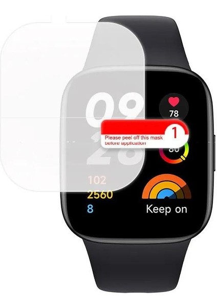 Redmi Watch 3 ile Uyumlu Esnek Nano Ekran Koruyucu Film(2 Adet)