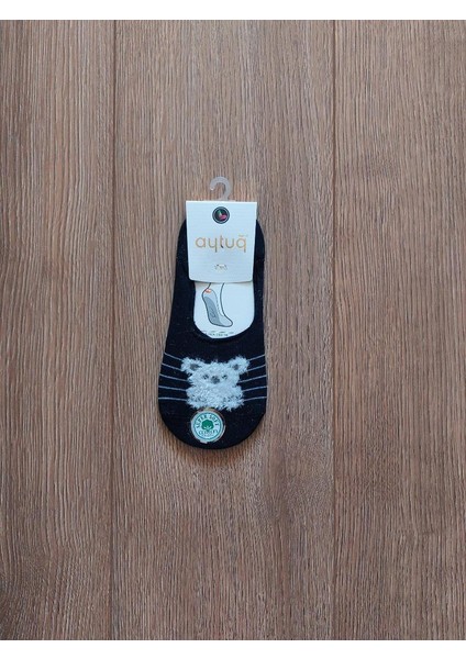 Yaz Sezonu 4 Çift Pamuk Bayan Koala Desenli ( Siyah-Lacivert-Pembe-Bej ) Babet Çorap - 31335 fiyatları