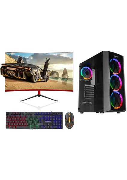 Everest EVEREST08 I7-3770 16 GB 1 Tb HDD+240 GB SSD Rx 550 21.5" Free Dos Masaüstü Bilgisayar