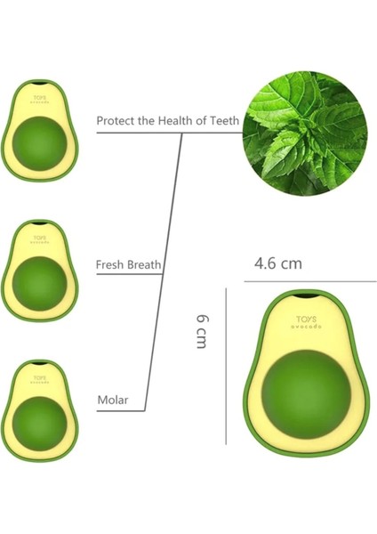 Avokado Catnip 360 Derece Dönen Kedi Nanesi Oyuncağı Kedi Çimi