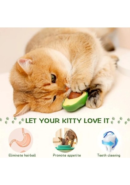 Avokado Catnip 360 Derece Dönen Kedi Nanesi Oyuncağı Kedi Çimi indirimleri