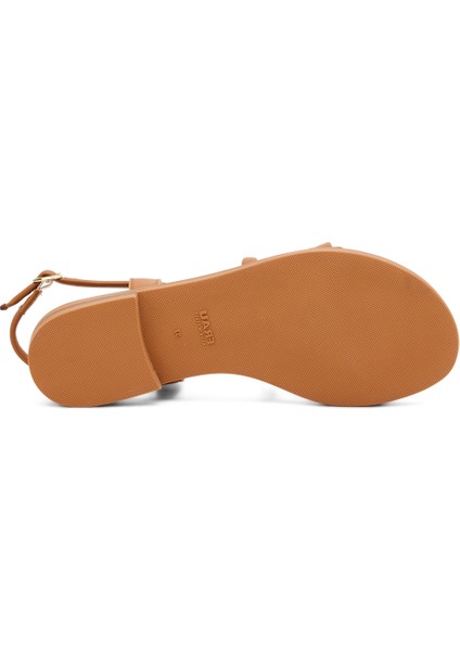 Kadın Sandalet 85P9 Frau Mofy Leather Wood