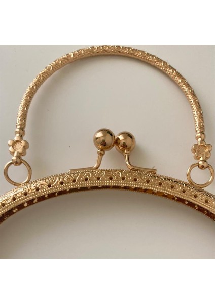 Çanta ve Cüzdan Klipsi Saplı Altın Renk 16 cm