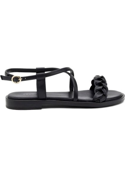 Kadın Sandalet 85P9 Frau Mofy Leather Nero