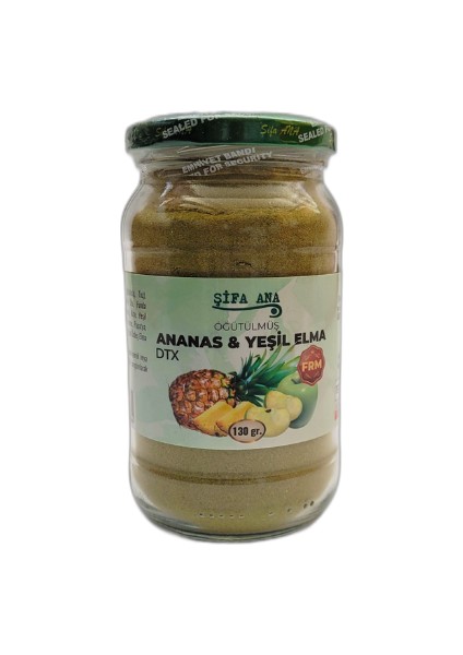 Öğütülmüş Ananas Elma Bitkisel Karışım Toz