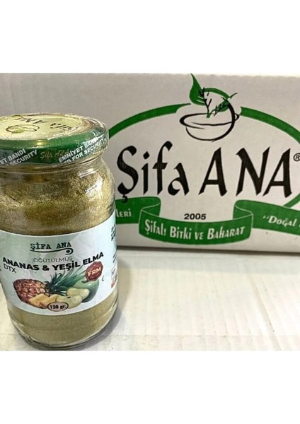 Öğütülmüş Ananas Elma Bitkisel Karışım Toz