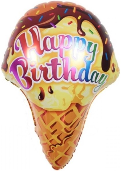 Dondurmalı Happy Birthday Folyo Balon
