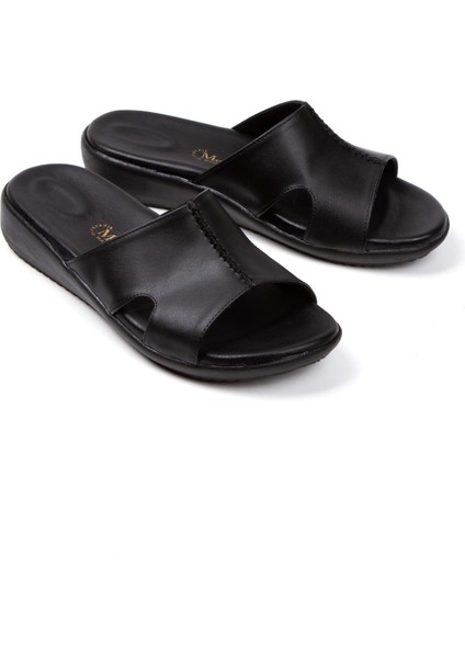 ARTI ARTI AYAKKABI ARTI ARTI AYAKKABI ARTI-ARTI020-5005-01 Günlük Kadın Ortopedik Topuk Dikeni Fonksiyonlu Siyah Terlik