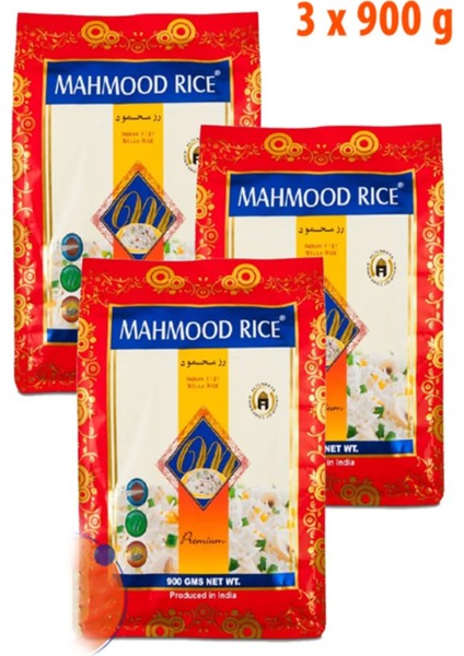 Mahmood Rice Mahmood Mahmood Rice Basmati Pirinç 900 gr x 3 Adet