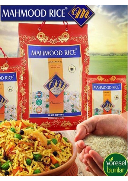 Mahmood Rice Mahmood Mahmood Rice Basmati Pirinç 900 gr x 3 Adet