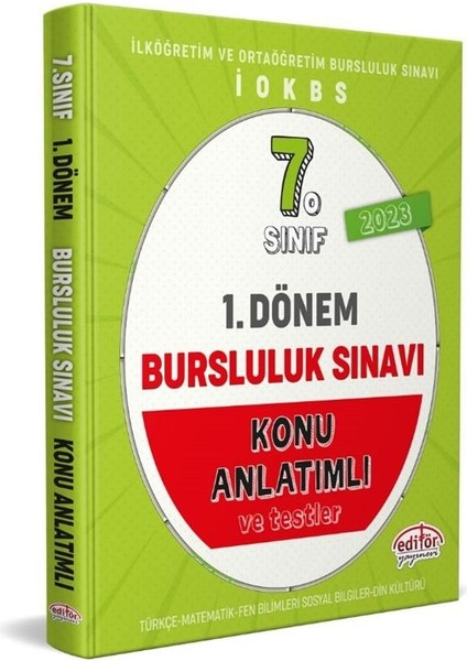 7. Sınıf 1. Dönem Bursluluk Sınavı Konu Anlatımlı