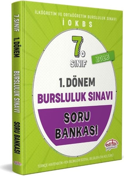 7. Sınıf 1. Dönem Bursluluk Sınavı Soru Bankası