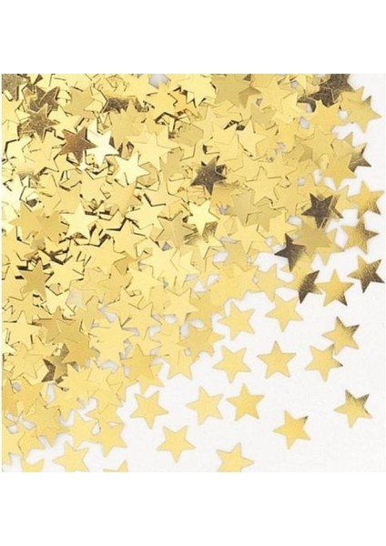 Şeffaf Balon Içi Konfeti Gold Yıldız
