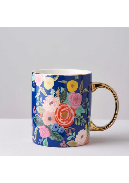 Lily Porselen 330 Ml Mug Mavi