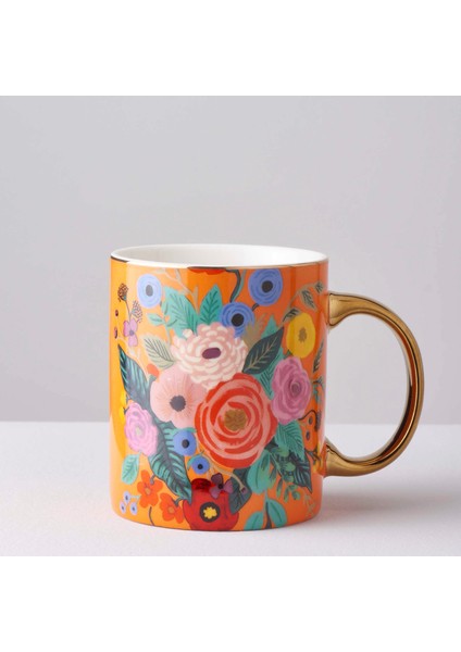 Lily Porselen 330 Ml Mug Turuncu