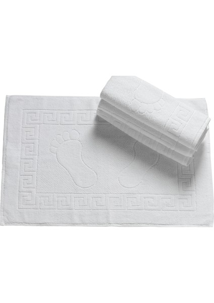 Beyaz Otel Ayak Havlusu 250 gr 6'lı Set