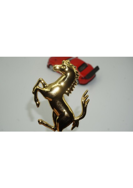 S F Ferrari Horse At Logo Gold Metal Bagaj Logo Amblem Arma fırsatları