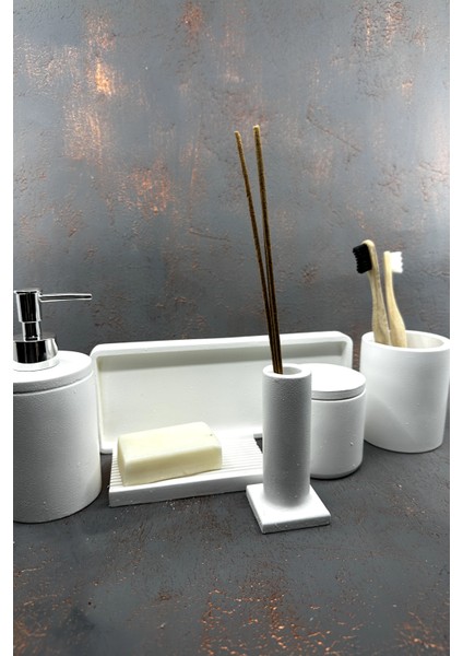Beyaz Beton Banyo Seti fiyatları