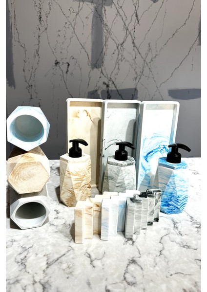 Beton Banyo Seti Gri fırsatları