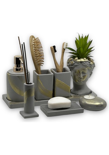 Antrasit Beton Banyo Seti fiyatları