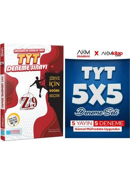 TYT Z9 Ileri Seviye ve Akm Deneme Seti 2 Kitap