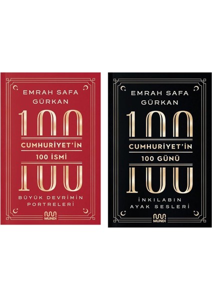 Cumhuriyetin 100 Günü Inkılabın Ayak Sesleri ve Cumhuriyetin 100 Ismi Büyük Devrimin Portreleri Seti 2 Kitap