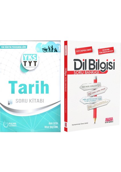 Palme TYT Tarih ve Akm Dil Bilgisi Soru Bankası Seti