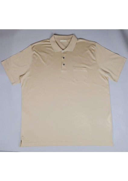SM23SK23002 Sabri Özel Merserize Klasik Tshirt Bej