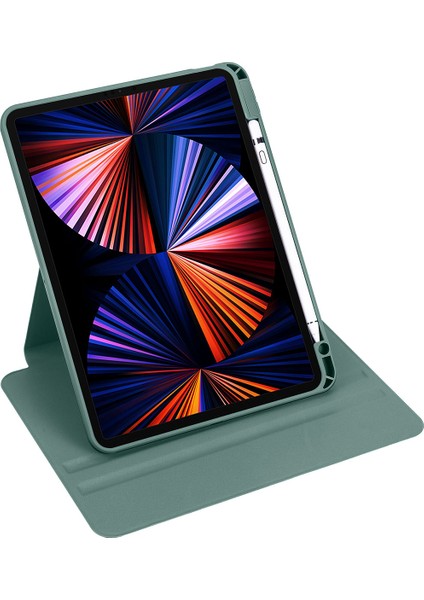 Apple Ipad 9. 8. 7. Nesil 10.2" 2021 Kılıf Kalemlikli Standlı Uyku Modlu Akıllı Kapak A2602 A2603 A2604 A2605 (Ter)