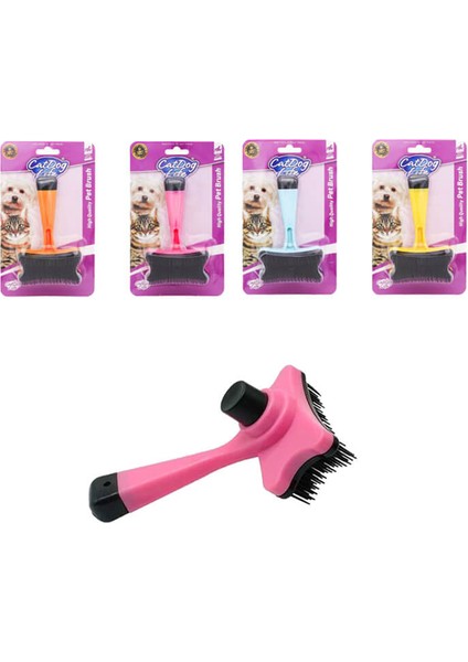 Catdoglife Plastik Uçlu Basmalı Tarak