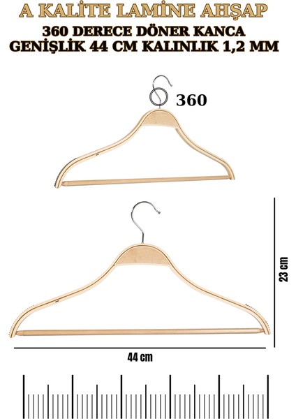 20 Adet A-Kalite Lamine Erkek Ceket Askısı Gömlek Askısı Tişört Askısı Ahşap Askı modelleri