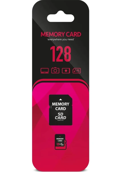 128 GB Yüksek Kapasiteli Sd Card Veri Depolama Kamera Bilgisayar Uyumlu Hafıza Kartı