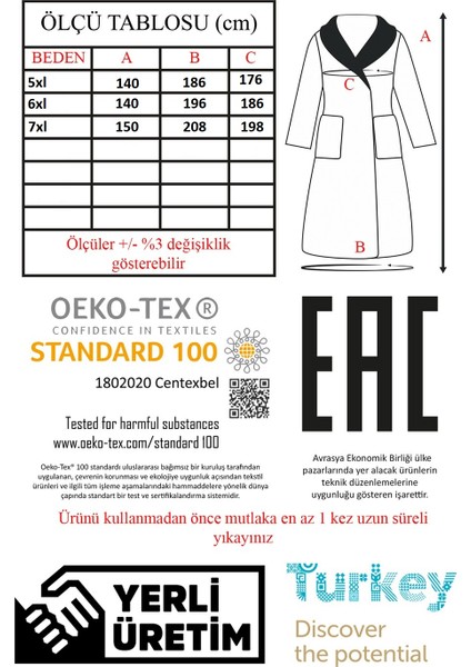 Kapşonlu Bedenli Bornoz fırsatları