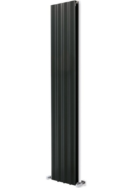 1800 x 315 MM Amber Dikey Antrasit Alüminyum Radyatör Standart Bağlantı