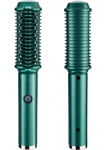 Kıvırma ve Düzleştirme Çift Amaçlı Kablosuz Saç Düzleştirme Tarak Taşınabilir USB Şarj Edilebilir Bukle Maşası (Yurt Dışından)