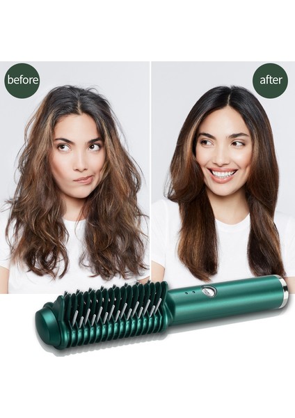 Kıvırma ve Düzleştirme Çift Amaçlı Kablosuz Saç Düzleştirme Tarak Taşınabilir USB Şarj Edilebilir Bukle Maşası (Yurt Dışından) modelleri
