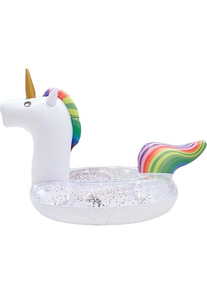Pullu Unicorn Şişme Yüzme Halkası (Yurt Dışından)