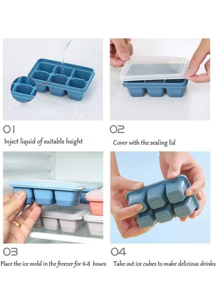 Dondurucu Için Mini Buz Küpü Tepsileri, Kokteyl Için Küçük Buz Küp Kalıpları (Yurt Dışından)