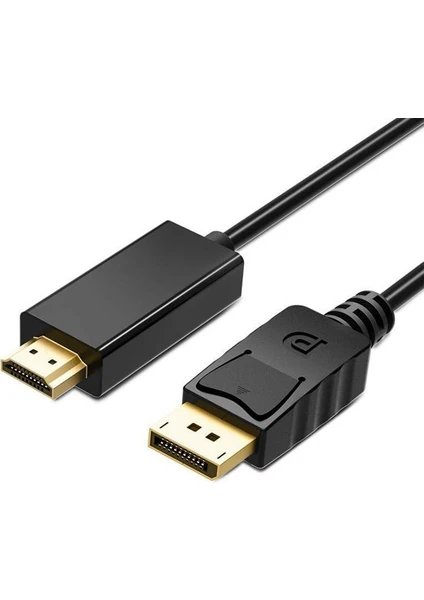 Displayport To HDMI Çevirici Dönüştürücü Kablo - 1.8 Metre