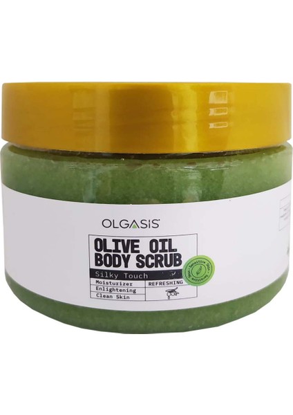 Olive Oil Body Scrub Sensitive Skin Natural Vücut Peelingi Ince Granül Arındırıcı 250 ml