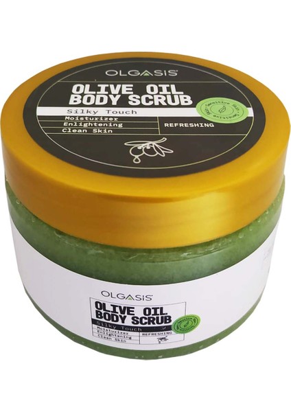 Olive Oil Body Scrub Sensitive Skin Natural Vücut Peelingi Ince Granül Arındırıcı 250 ml