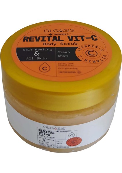 Revital Vitamin C Body Scrub Pürüzsüzleştirici Natural Vücut Peelingi Ince Granül Arındırıcı 250 ml