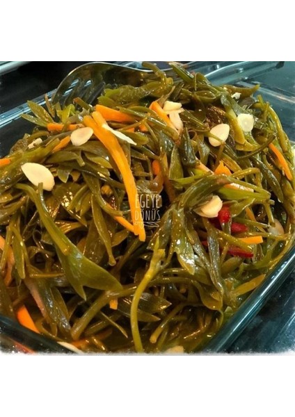 Kaya Koruğu Konserve - (Meze ve Salata Için Yemeğe Hazır Kaya Yosunu Ege Otları Kavanoz) - 400 Gr. modelleri