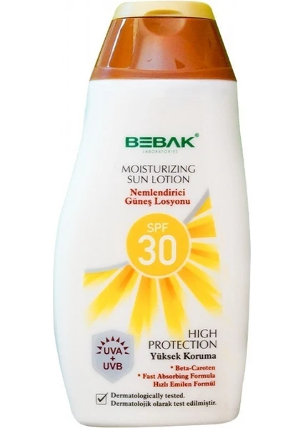 Spf 30+ Güneş Koruyucu ve Nemlendirici Etkili, Uva/ Uvb Korumalı Güneş Losyonu 200 ml