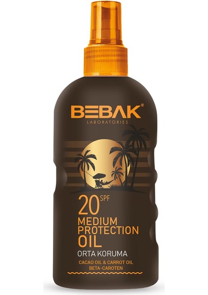 Bronzlaştırıcı Yağ 20 Spf 150 Ml